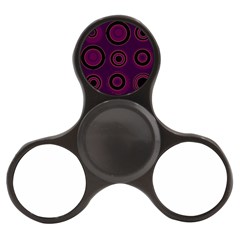 Mazipoodles Retro Circles Revisited - Blackcurrant Blackcherry Black Finger Spinner by Mazipoodles