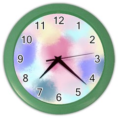 Pastel Ballons, Ballons, Color Wall Clock by kyorashop23