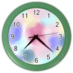 Pastel Ballons, Ballons, Color Wall Clock Front