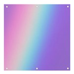 Pastel Rainbow, Color Banner and Sign 4  x 4  Front