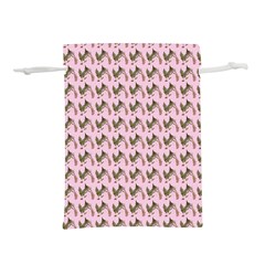 Fern Pattern 2 Pink Lightweight Drawstring Pouch (m) by snowwhitegirl