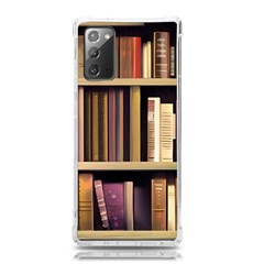 Books Bookshelves Office Fantasy Background Artwork Book Cover Apothecary Book Nook Literature Libra Samsung Galaxy Note 20 Tpu Uv Case by Posterlux