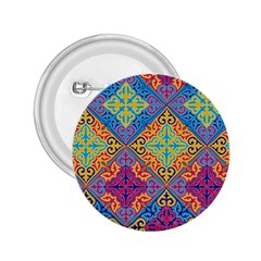 Colorful Flora Flora Kazakh Pattern 2 25  Buttons by Cemarart