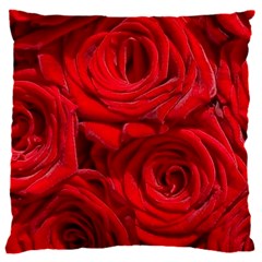 Red Roses , Flowers, Red Roses 16  Baby Flannel Cushion Case (two Sides) by kyorashop23