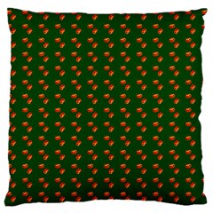 Kawaii Pumpkin Patt Green 16  Baby Flannel Cushion Case (two Sides) by snowwhitegirl