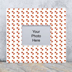 Kawaii Pumpkin Patt White White Wall Photo Frame 5  X 7  by snowwhitegirl