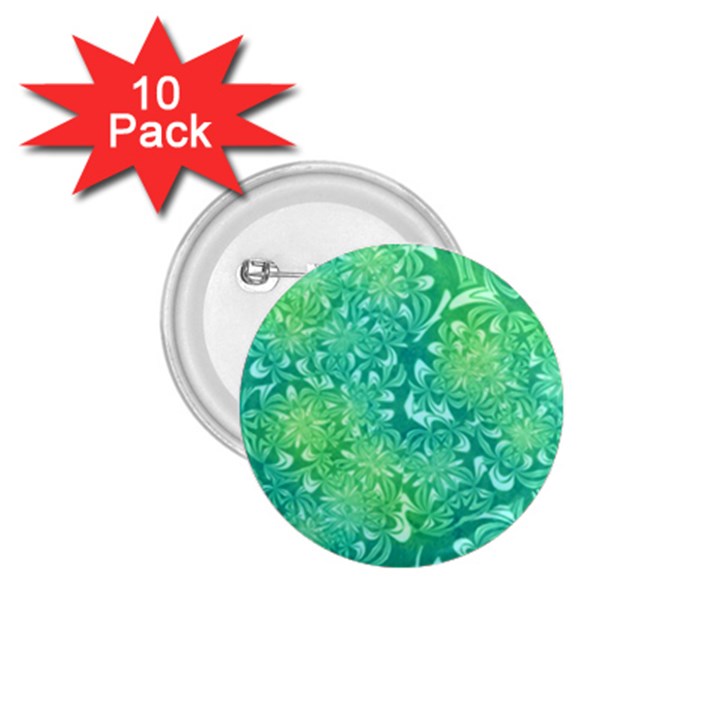 Retro Flower Pattern Design Batik 1.75  Buttons (10 pack)