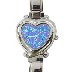 Background Abstract Texture Pattern Heart Italian Charm Watch by Posterlux