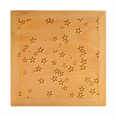 Christmas Stars Background Wood Photo Frame Cube by Posterlux