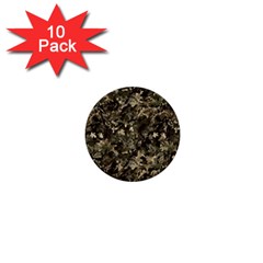 Camouflage Army Survival Uniform 1  Mini Buttons (10 Pack)  by Posterlux