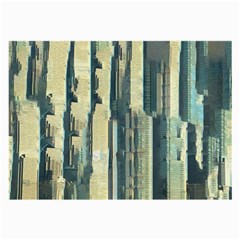 Texture Abstract Buildings Large Glasses Cloth (2 Sides) by anzea