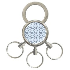 Snowflakes Winter Christmas 3-ring Key Chain by anzea