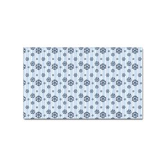 Snowflakes Winter Christmas Sticker (rectangular) by anzea