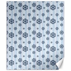 Snowflakes Winter Christmas Canvas 8  X 10  by anzea