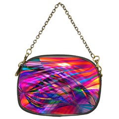 Wave Lines Pattern Abstract Chain Purse (one Side) by anzea