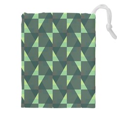 Texture Triangle Drawstring Pouch (4xl) by anzea