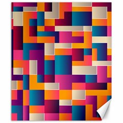 Abstract Geometry Blocks Canvas 20  X 24  by anzea