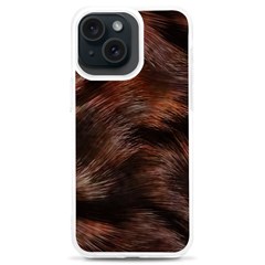 Brown Wool Texture Iphone 15 Plus Tpu Uv Print Case by kyorashop23