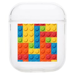 Lego Bricks, Colorful Dots Background Soft Tpu Airpods 1/2 Case by kyorashop23