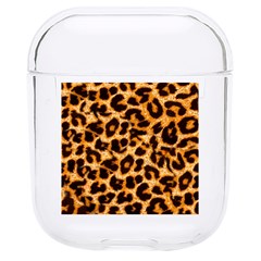 Leopard Skin Texture Macro, Brown Hard Pc Airpods 1/2 Case by kyorashop23