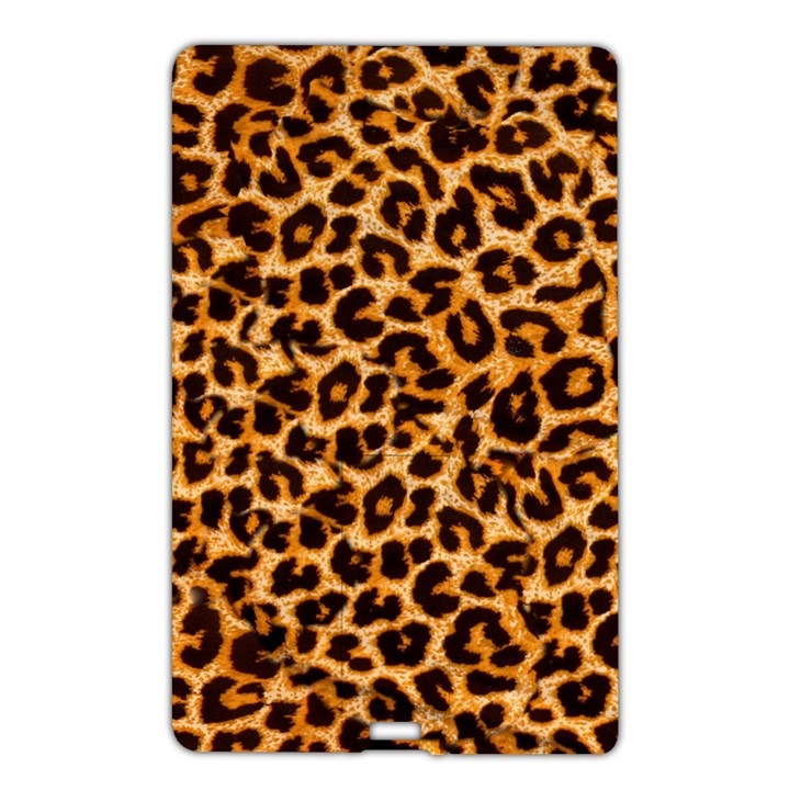 Leopard Skin Texture Macro, Brown Name Card Style USB Flash Drive