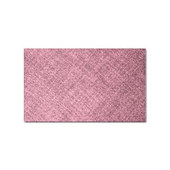 Pink Fabric Texture, Knitted Pink Texture, Sticker Rectangular (100 Pack) by kyorashop23