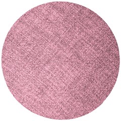 Pink Fabric Texture, Knitted Pink Texture, Wooden Puzzle Round by kyorashop23