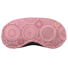 Pink Retro Texture With Circles, Retro Circles Background, Sleep Mask by kyorashop23