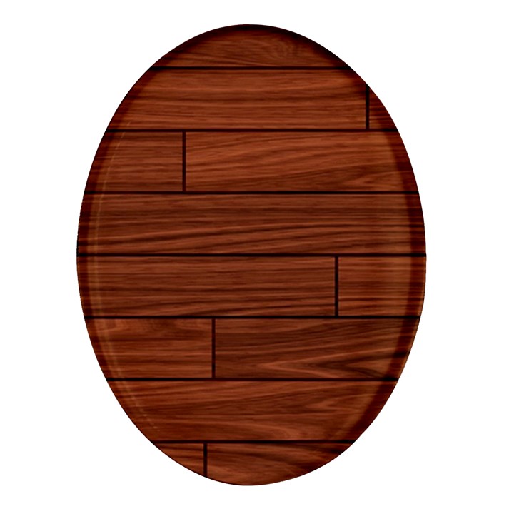 Seamless Wooden Planks Brown Wooden Background Oval Glass Fridge Magnet (4 pack)