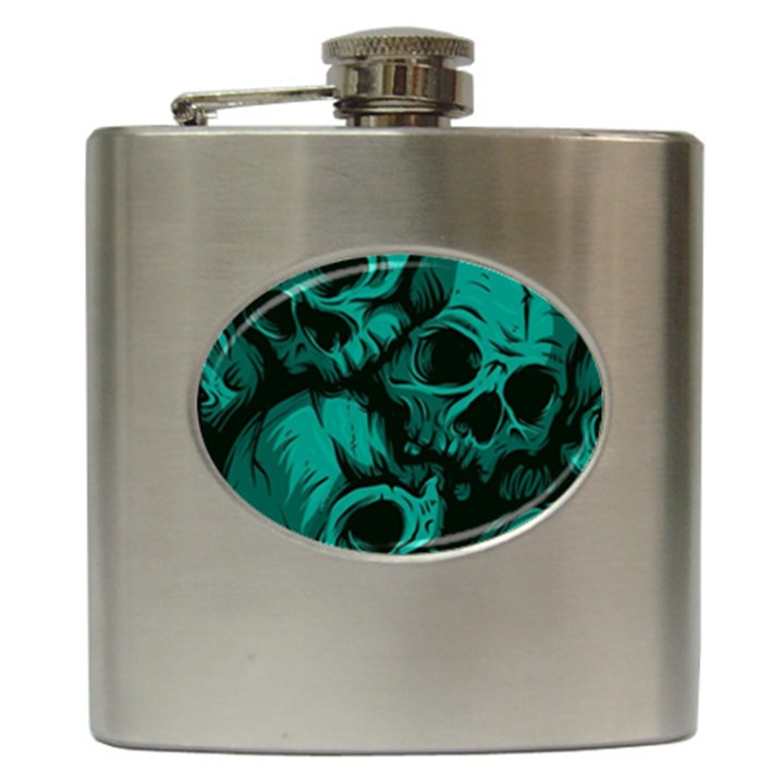 Skulls Hip Flask (6 oz)