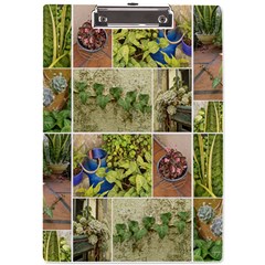 Garden Sanctuary Photo Collage Print A4 Acrylic Clipboard by dflcprintsclothing