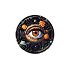 Eye Of The Universe (ai) Hat Clip Ball Marker by dflcprintsclothing