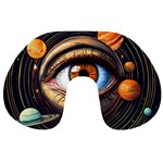 Eye of the Universe (AI) Travel Neck Pillow Front