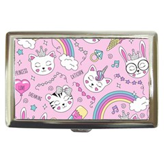 Beautiful Cute Animals Pattern Pink Cigarette Money Case by Grandong