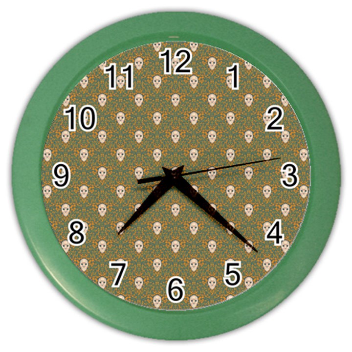 Camping Is Fun! Color Wall Clock