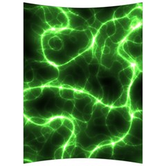 Lightning Electricity Pattern Green Back Support Cushion by anzea