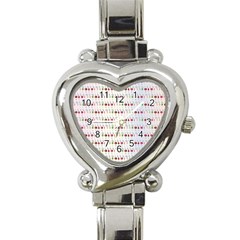 Wine Glass Pattern Heart Italian Charm Watch by anzea