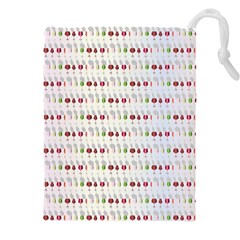 Wine Glass Pattern Drawstring Pouch (4xl) by anzea