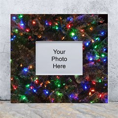 Christmas Lights White Wall Photo Frame 5  X 7  by Apen