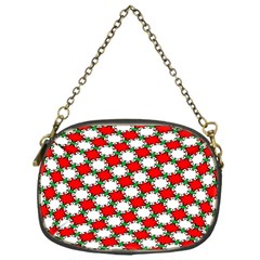 Christmas Star Red Green Chain Purse (one Side) by anzea