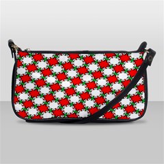 Christmas Star Red Green Shoulder Clutch Bag by anzea