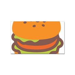 Hamburger Sticker Rectangular (100 Pack) by anzea