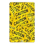 Caution Road Sign Cross Yellow Name Card Style USB Flash Drive Back