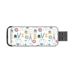 Pattern Seamless Texture Sewing Portable Usb Flash (one Side) by Salmanaz77