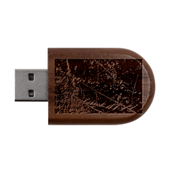 Abstract Colorful Texture Wood Oval Usb Flash Drive by Bedest