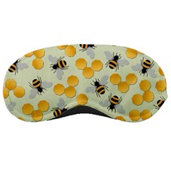 Bees Pattern Honey Bee Bug Honeycomb Honey Beehive Sleep Mask by Bedest