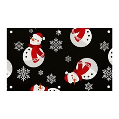 Christmas Texture, Retro Background With Snowmen Banner And Sign 5  X 3  by kyorashop23