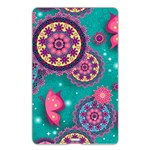 Floral Pattern, Abstract, Colorful, Flow Name Card Style USB Flash Drive Back