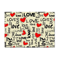 Love Abstract Background Love Textures Sticker A4 (100 Pack) by kyorashop23