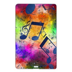 Music Texture, Grunge Music Background Name Card Style Usb Flash Drive by kyorashop23